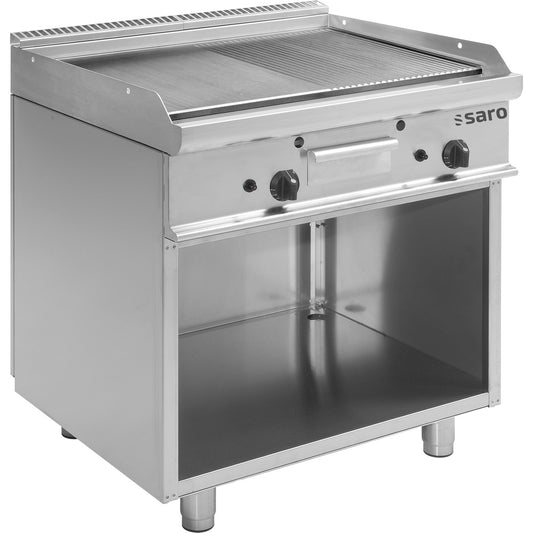 SARO Gas-Griddleplatte mit offenem Unterbau, Modell E7/KTG2BAM SARO