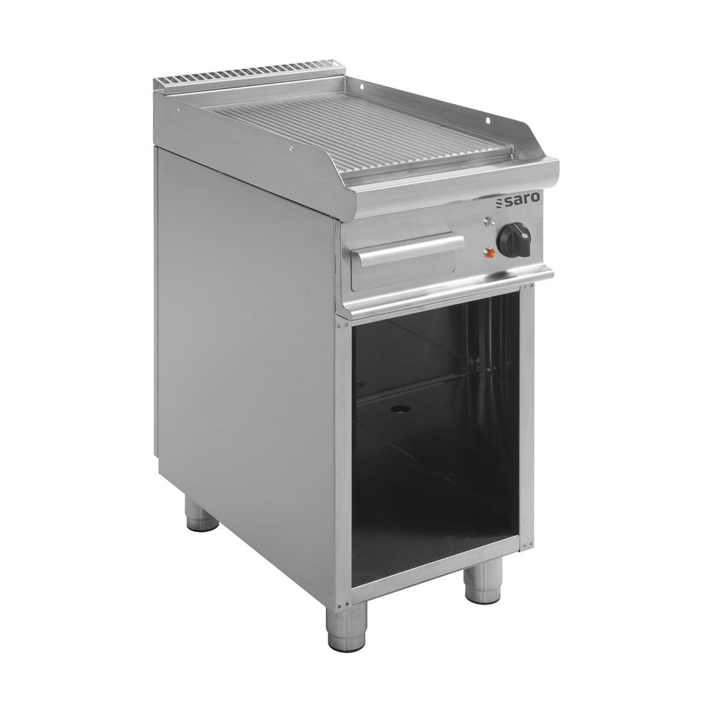 SARO Elektro-Griddleplatte mit offenem Unterbau, Modell E7/KTE1BAR SARO