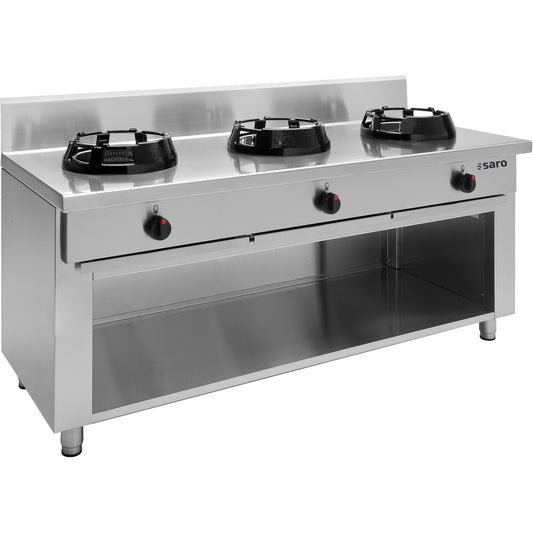 SARO Wok-Gasherd mit offenem Unterbau Modell CC/03 SARO