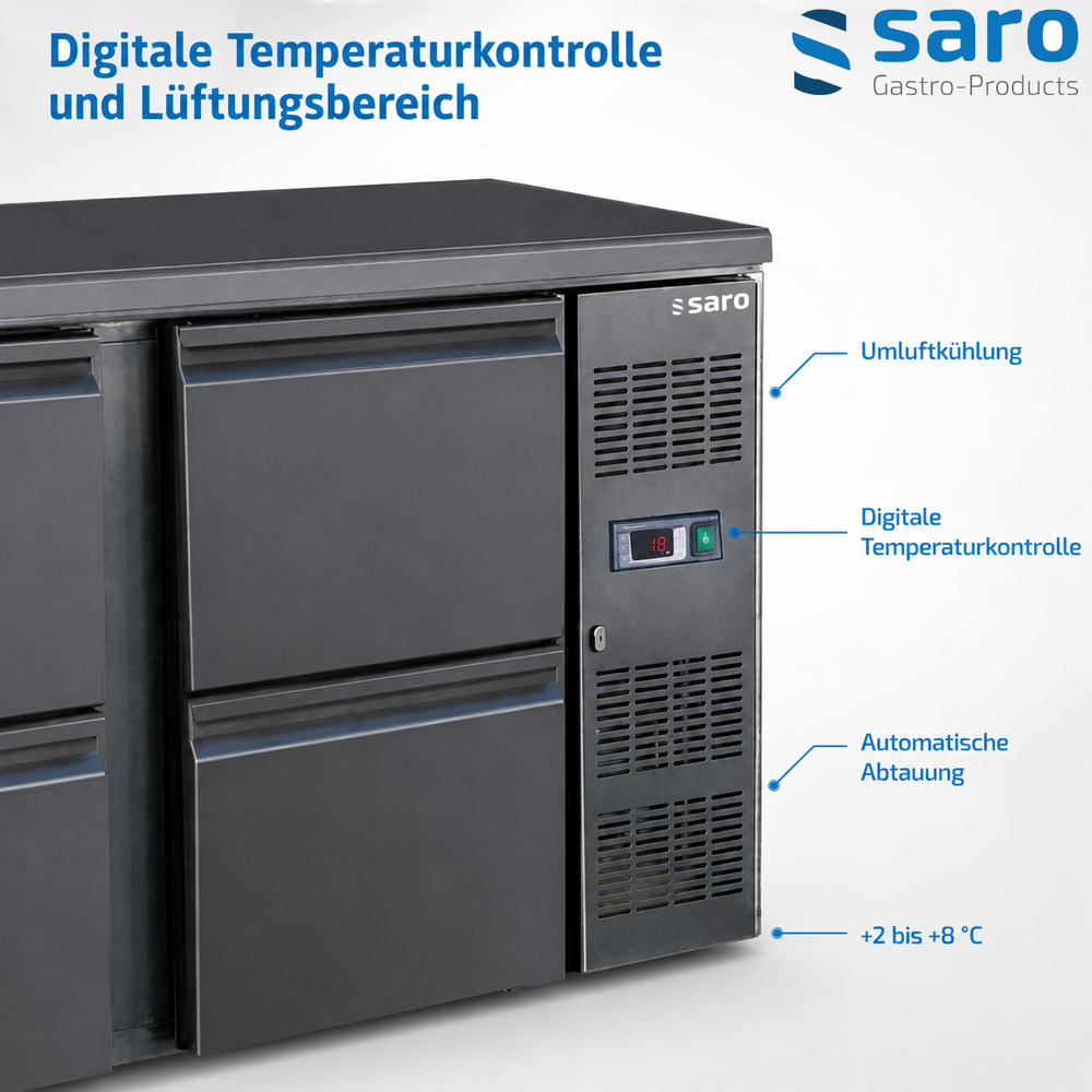 SARO Barkühler BC 3100-S6 – 3 × 2 Schubladen, 279 Liter