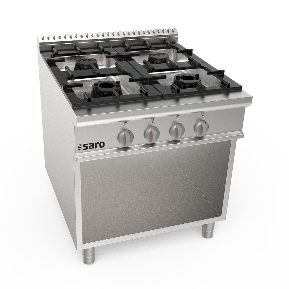 SARO Gasherd offener Unterbau 4 Brenner Modell LQ / CUG4BA SARO