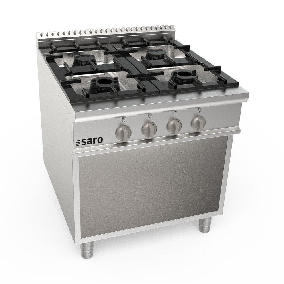 SARO Gasherd offener Unterbau 4 Brenner Modell LQ / CUG4BA SARO