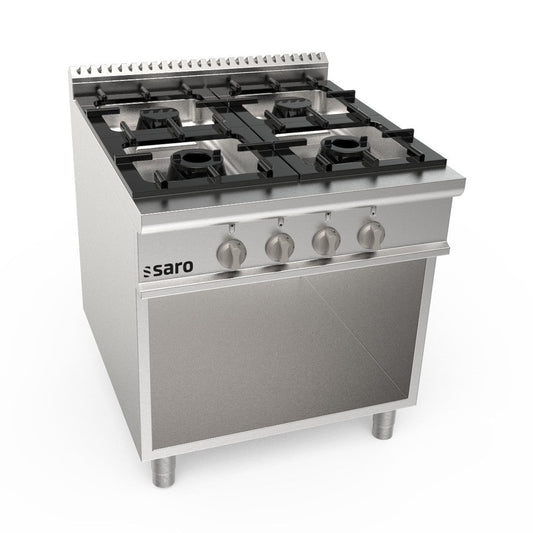 SARO Gasherd offener Unterbau 4 Brenner Modell LQ / CUG4BA SARO
