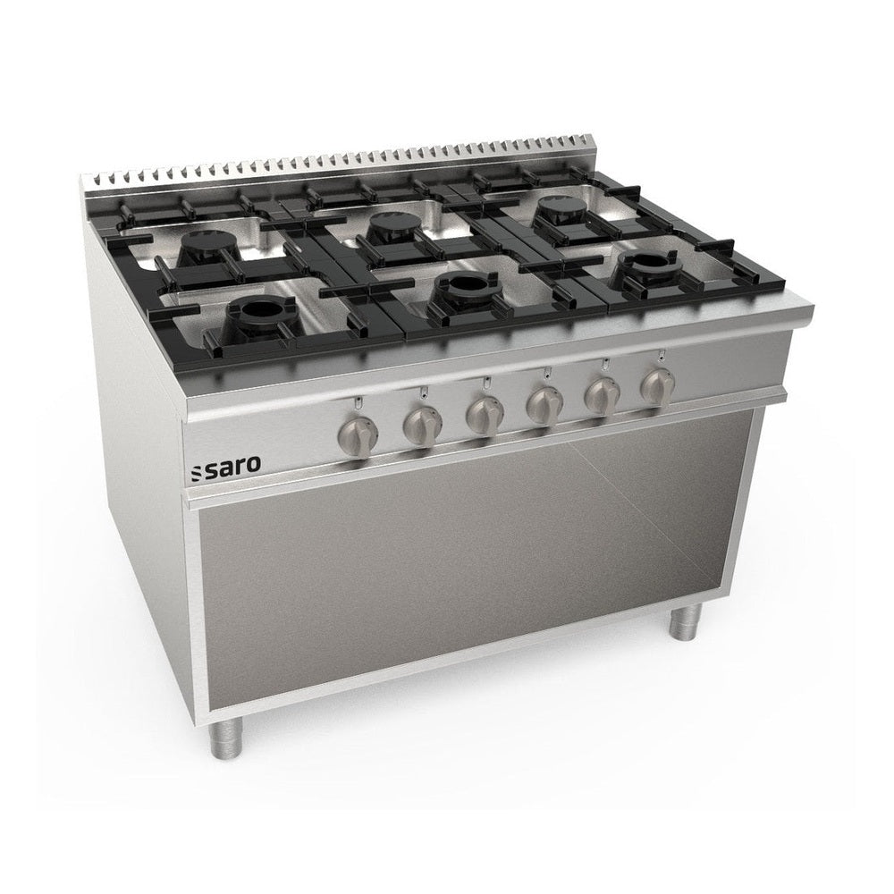 SARO Gasherd offener Unterbau 6 Brenner Modell LQ / CUG6BA SARO