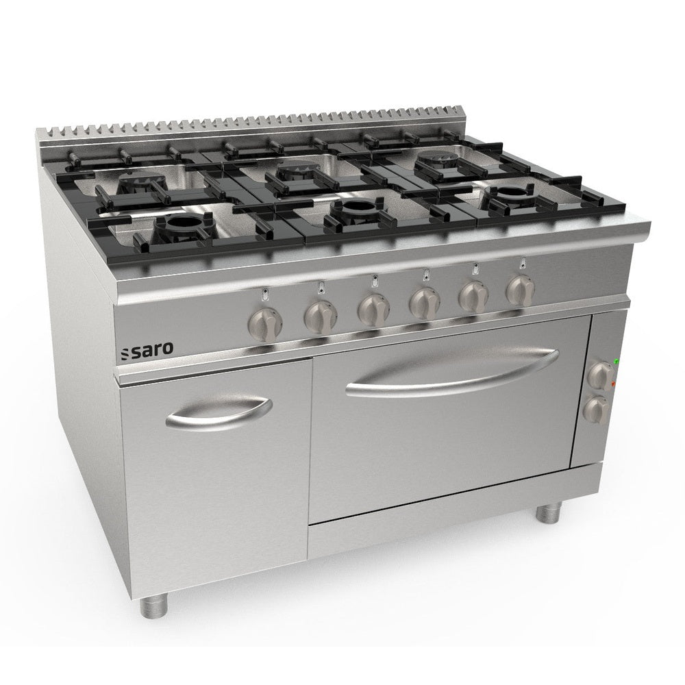 SARO Gasherd + Elektroofen 6 Brenner Modell LQ / CUG6NE SARO