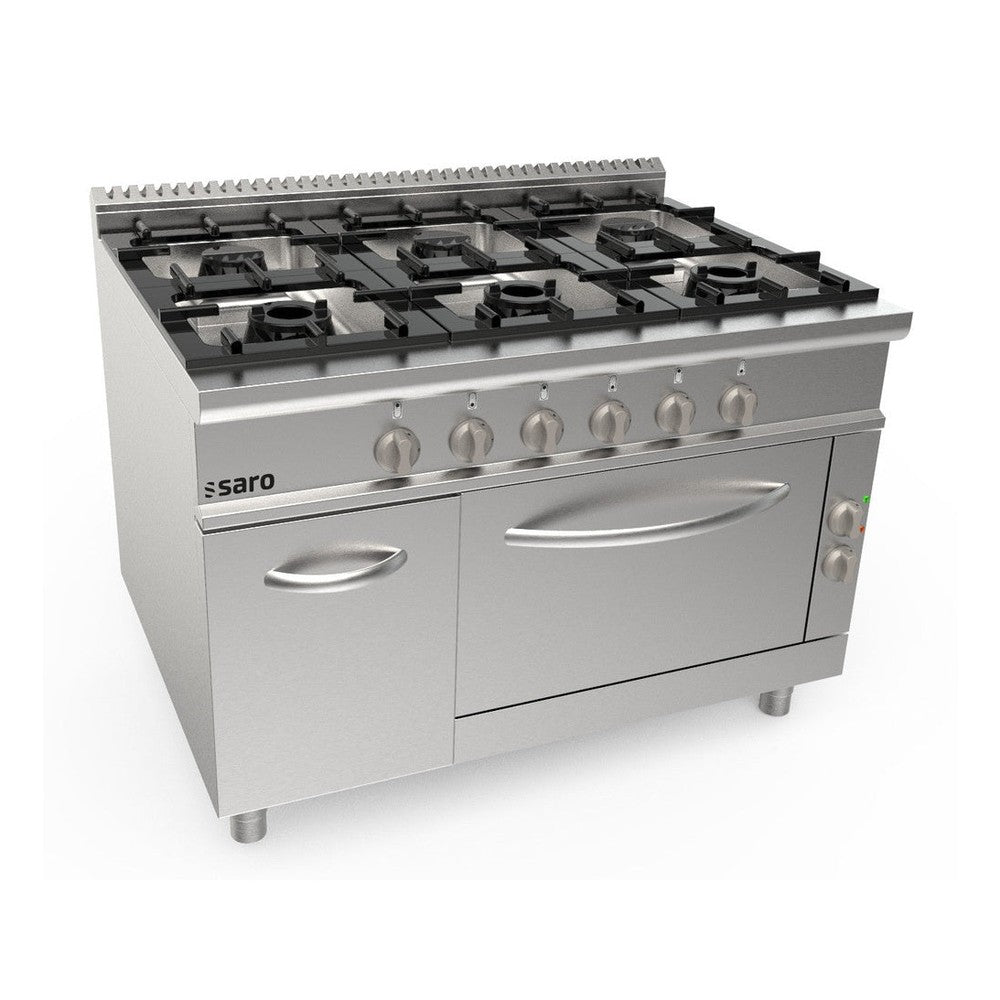 SARO Gasherd + Elektroofen 6 Brenner Modell LQ / CUG6NE SARO