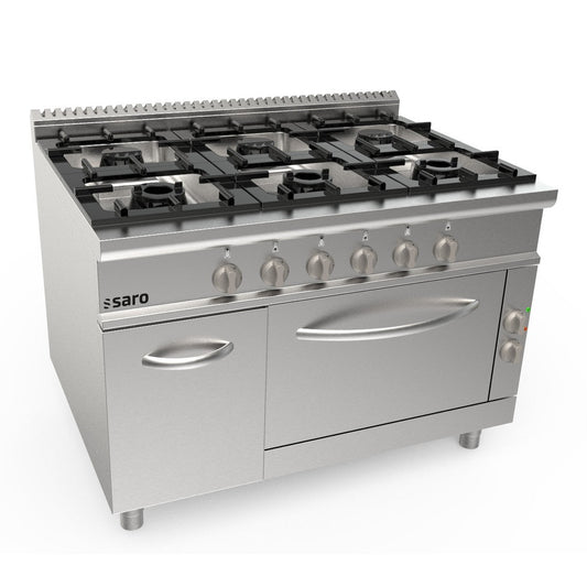 SARO Gasherd + Elektroofen 6 Brenner Modell LQ / CUG6NE SARO