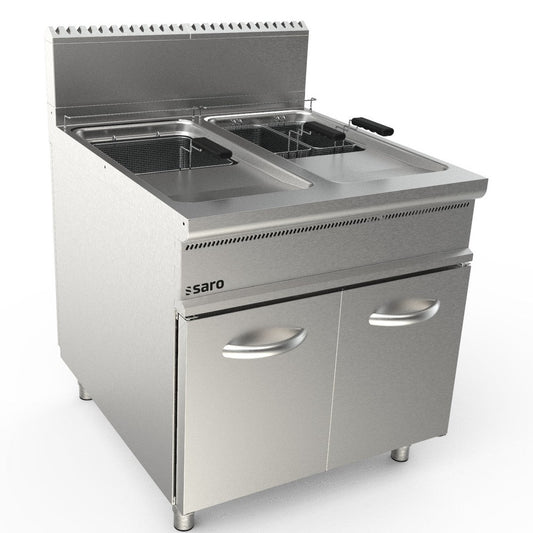 SARO Gasfritteuse 2 x 22 Liter Modell LQ / FLG2V22 SARO