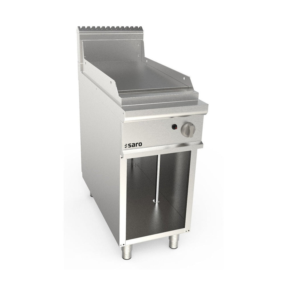 SARO Gasgriddleplatte 400 mm breit Standgerät glatt Modell LQ / FTG2BAL SARO