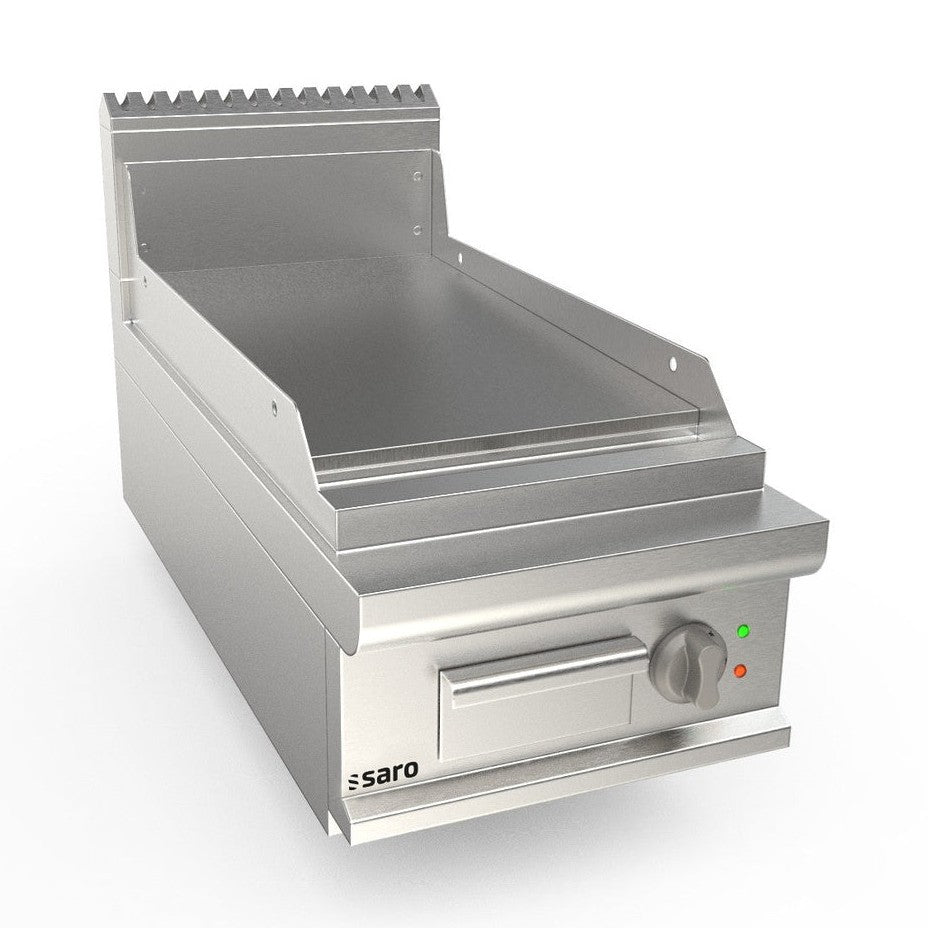 SARO Elektrogriddleplatte 400 mm breit Tisch glatt Modell LQ / FTE2BBLK SARO