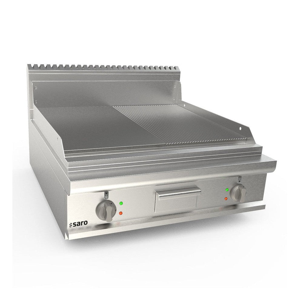 SARO Elektrogriddleplatte 800 mm breit Tisch 1/2+1/2 Modell LQ / FTE4BBM SARO