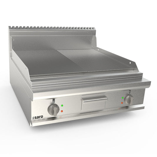SARO Elektrogriddleplatte 800 mm breit Tisch 1/2+1/2 Modell LQ / FTE4BBM SARO