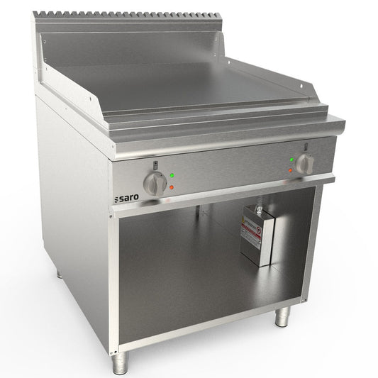 SARO Elektrogriddleplatte 800 mm breit Stand glatt Modell LQ / FTG4BAL SARO