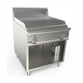 SARO Elektrogriddleplatte 800 mm breit Stand gerillt Modell LQ / FTG4BAR SARO