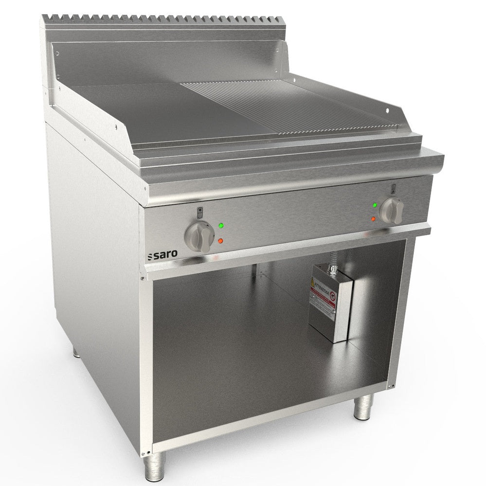 SARO Elektrogriddleplatte 800 mm breit Stand 1/2+1/2 Modell LQ / FTG4BAM SARO