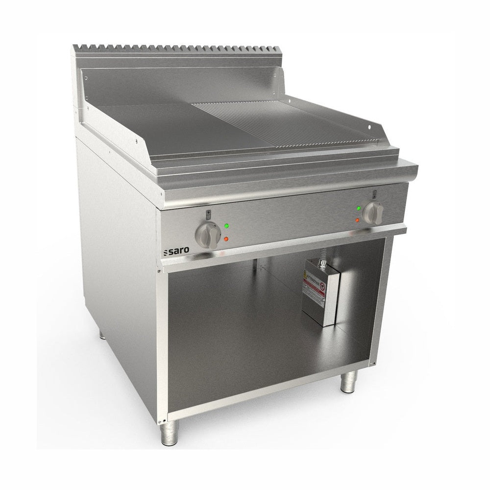 SARO Elektrogriddleplatte 800 mm breit Stand 1/2+1/2 Modell LQ / FTG4BAM SARO