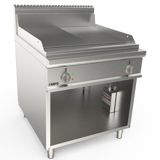 SARO Elektrogriddleplatte 800 mm breit Stand 1/2+1/2 Modell LQ / FTG4BAM SARO