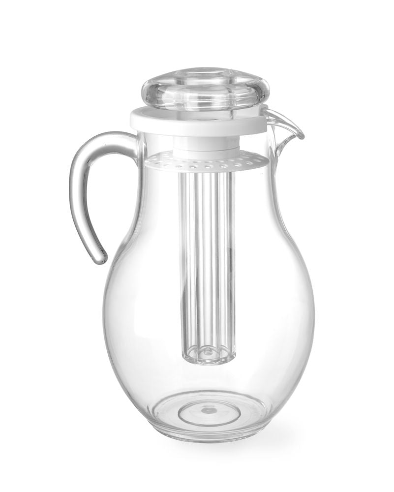 HENDI Krug mit Eiszylinder – 3 L, SAN-Kunststoff