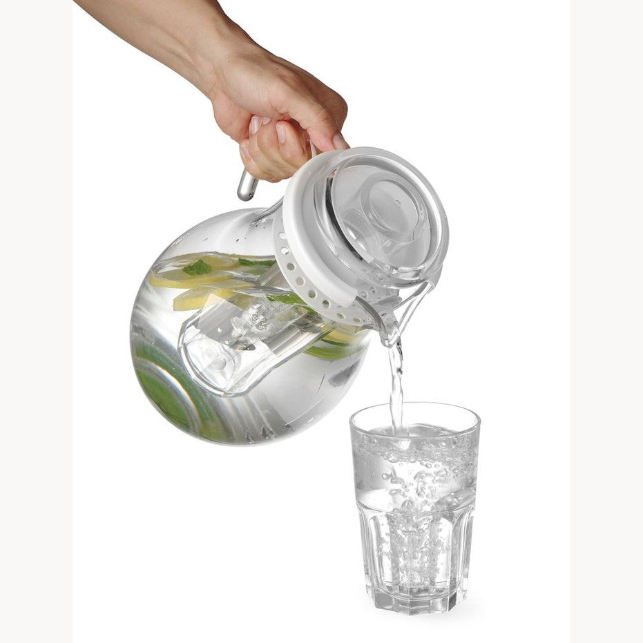 HENDI Krug mit Eiszylinder – 3 L, SAN-Kunststoff HENDI