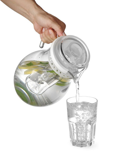 HENDI Krug mit Eiszylinder – 3 L, SAN-Kunststoff