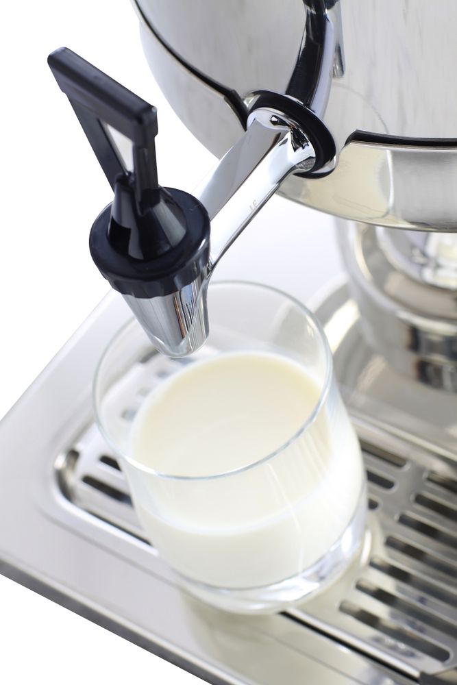 HENDI Milchspender – 10,5 L, mit Eiszylinder HENDI