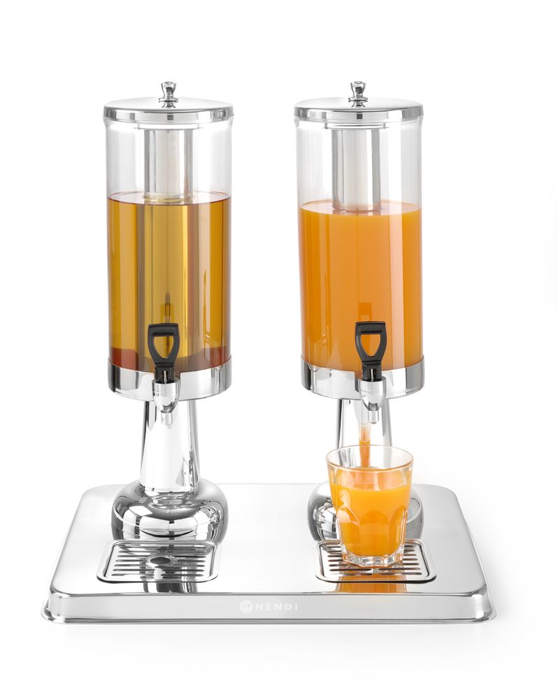 HENDI Saftspender – 6 L, mit Eiszylinder