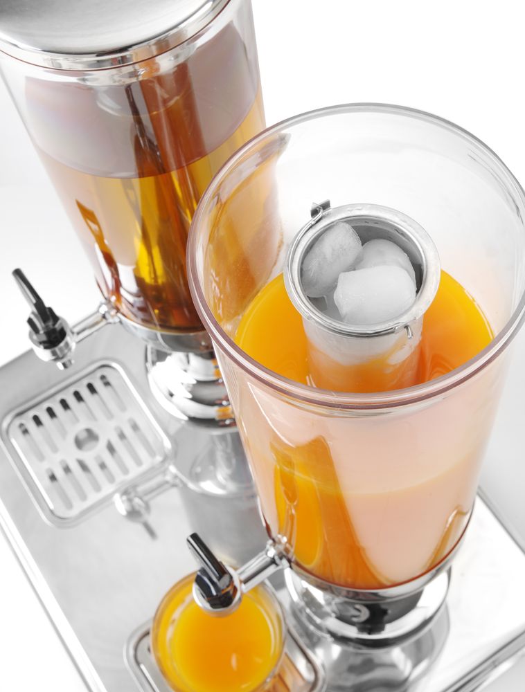 HENDI Saftspender – 6 L, mit Eiszylinder
