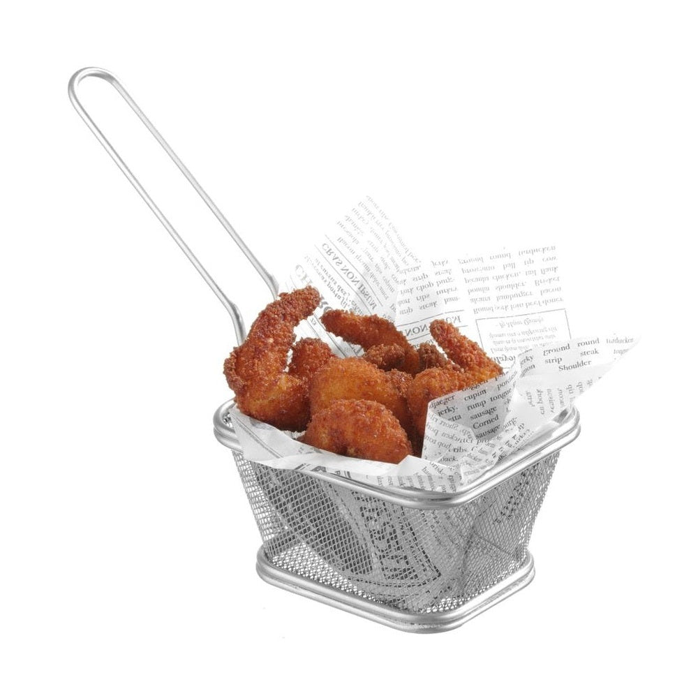 HENDI Miniatur-Frittierkörbe stapelbar – 105 × 90 × 60 mm HENDI