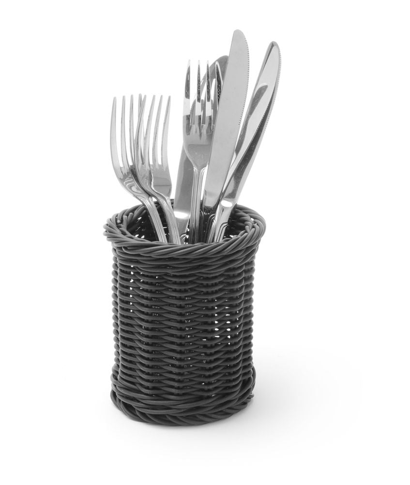 HENDI Besteckkorb rund – Ø 100 mm, Schwarz HENDI