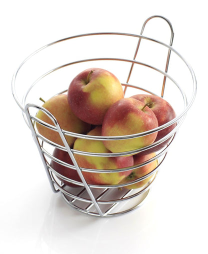 HENDI Obstkorb – Ø 215 mm, Höhe 205 mm, verchromt