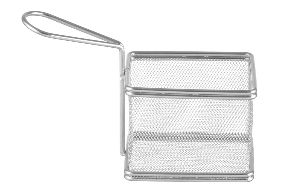 HENDI Miniatur-Snack-Frittierkörbe – Edelstahl, 100 × 80 × 75 mm
