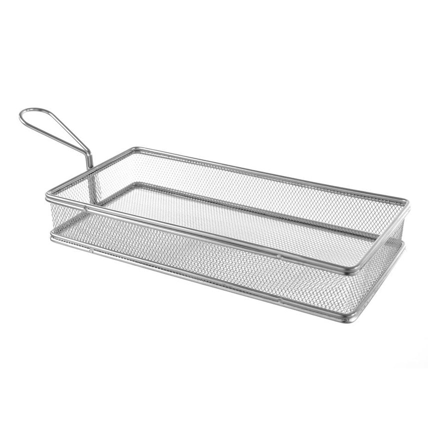 HENDI Miniatur-Snack-Frittierkorb – 255 × 135 mm, Edelstahl