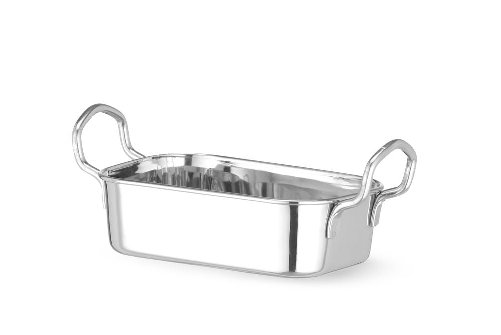 HENDI Miniatur-Snack-Pfanne – 196 × 95 mm, Edelstahl HENDI