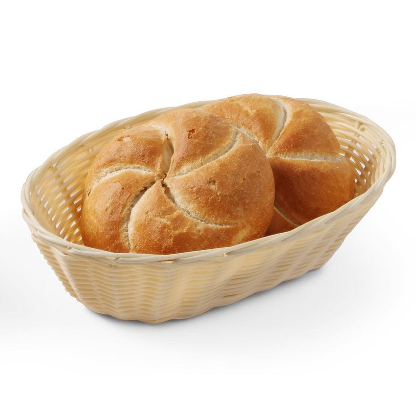 HENDI Brotkorb oval – Polyrattan, 225 × 130 mm HENDI