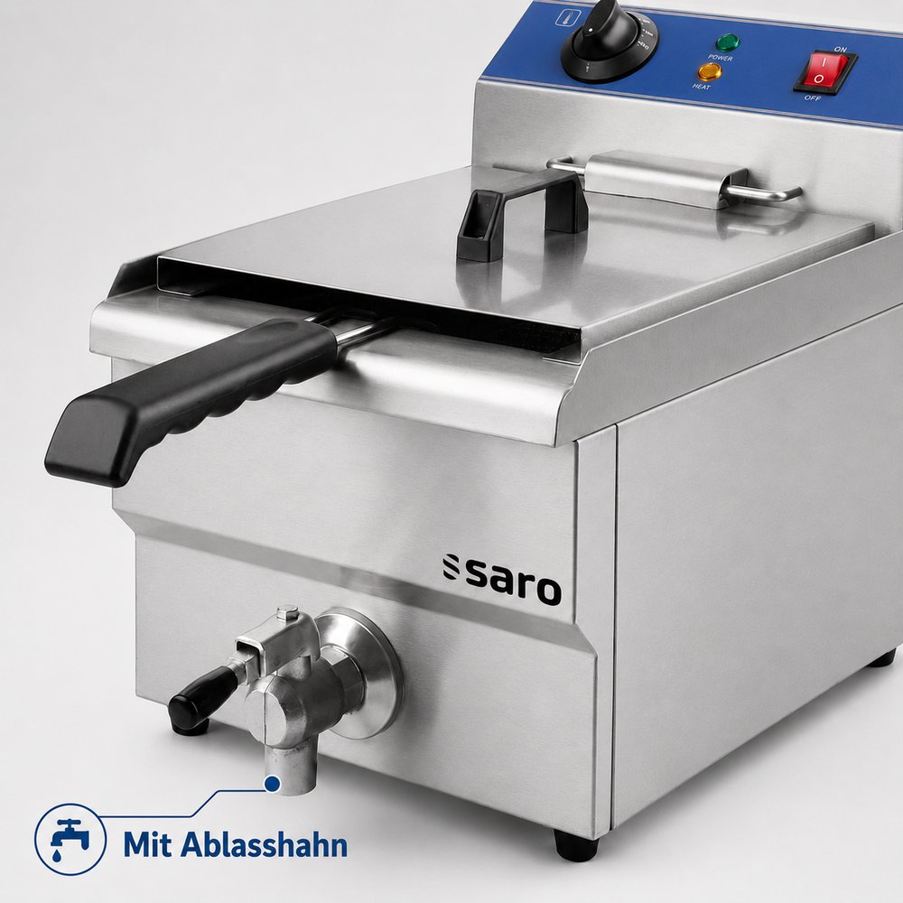 SARO Fritteuse FT 13 – Tischmodell, 13 Liter, 3,3 kW