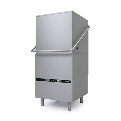SARO TRIER double-walled hood washer – 500 × 500 mm basket, 400 V