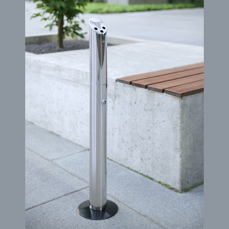 HENDI Standaschenbecher Säulenmodell – 920 mm, Edelstahl HENDI