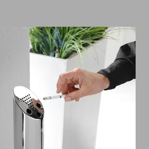 HENDI Standaschenbecher Säulenmodell – 920 mm, Edelstahl HENDI