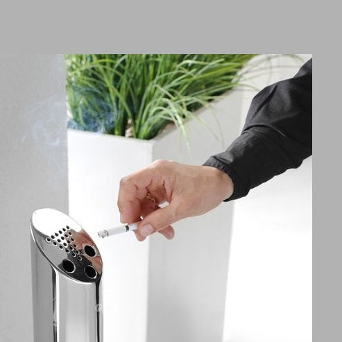 HENDI Standaschenbecher Säulenmodell – 920 mm, Edelstahl HENDI