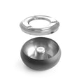 HENDI Aschenbecher schwarz – Ø 105 mm, mit Deckel HENDI
