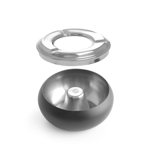 HENDI Aschenbecher schwarz – Ø 105 mm, mit Deckel HENDI
