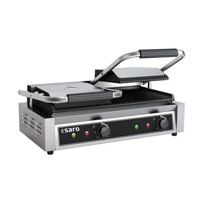 SARO Contact Grill PG 2 – 2 grill zones, ribbed, 3.6 kW