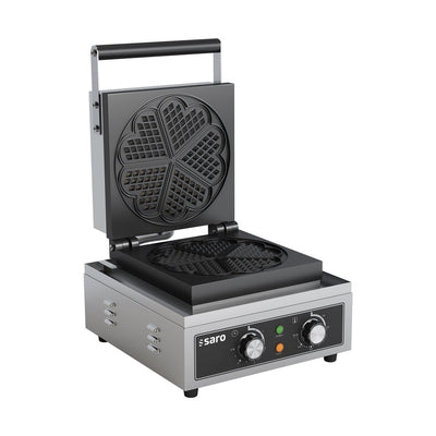SARO Waffle Maker ILONA – Heart-shaped waffles, Timer 1–5 min., 1.5 kW