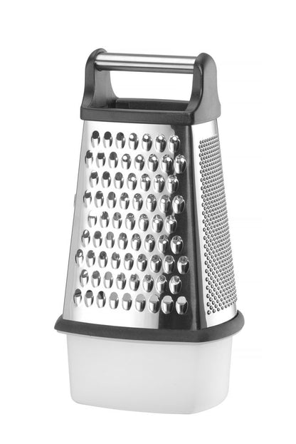 HENDI Reibe 4-seitig mit Behälter – Edelstahl, 310 mm hoch