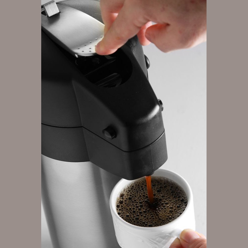 HENDI Pumpkanne – 3 L, Hebelpumpe, drehbarer Sockel HENDI