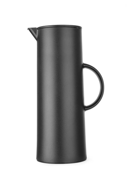 HENDI Isolierkanne 1 L – schwarz, mit Glas-Innenflasche