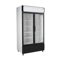 SARO Kühlschrank mit 2 Glastüren und Werbetafel, Modell GTK 580 SARO