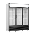 SARO Kühlschrank mit 3 Glastüren + Werbetafel, Modell GTK 1065 SARO