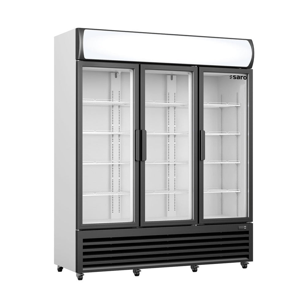 SARO Kühlschrank mit 3 Glastüren + Werbetafel, Modell GTK 1065 SARO