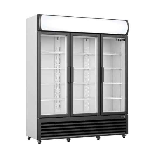 SARO Kühlschrank mit 3 Glastüren + Werbetafel, Modell GTK 1065 SARO